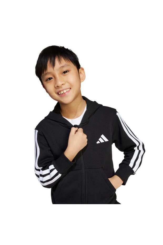 Essentials Full-Zip Çocuk Kapüşonlu Üst - 5