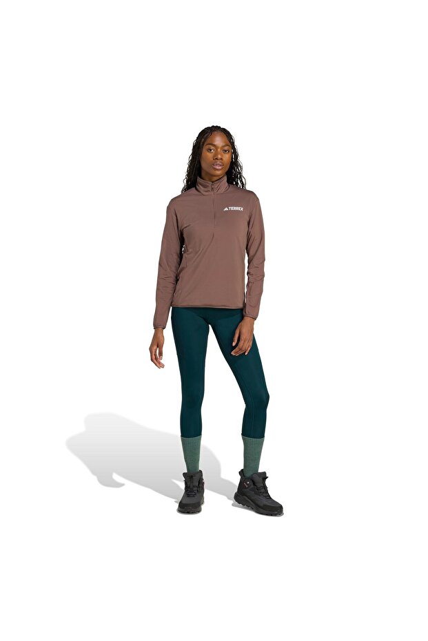 Terrex Multi CLIMAWARM Tech Fleece Yarım Boy Fermuarlı Üst - 5