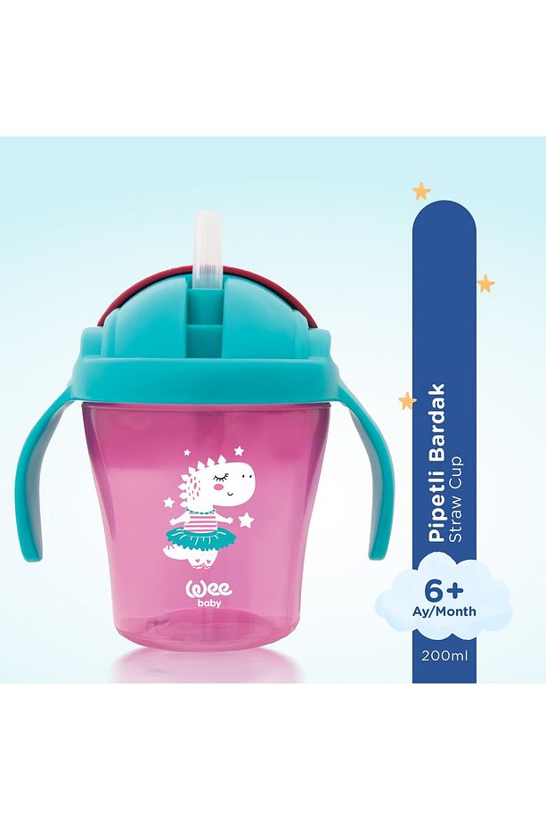 Pipetli Bardak 200 ml - PEMBE - 3