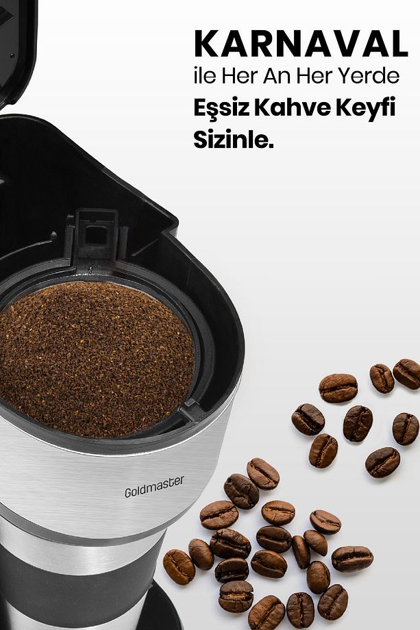 Karnaval Seyahat Termos Bardaklı Bpa Içermeyen Kişisel Filtre Kahve Makinesi - 5