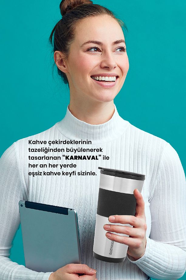 Karnaval Seyahat Termos Bardaklı Bpa Içermeyen Kişisel Filtre Kahve Makinesi - 4