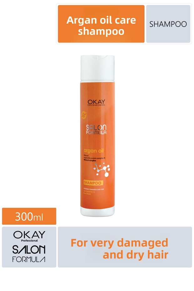 Salon Formula Argan Shampoo for Very Damaged and Dry Hair 300ml
