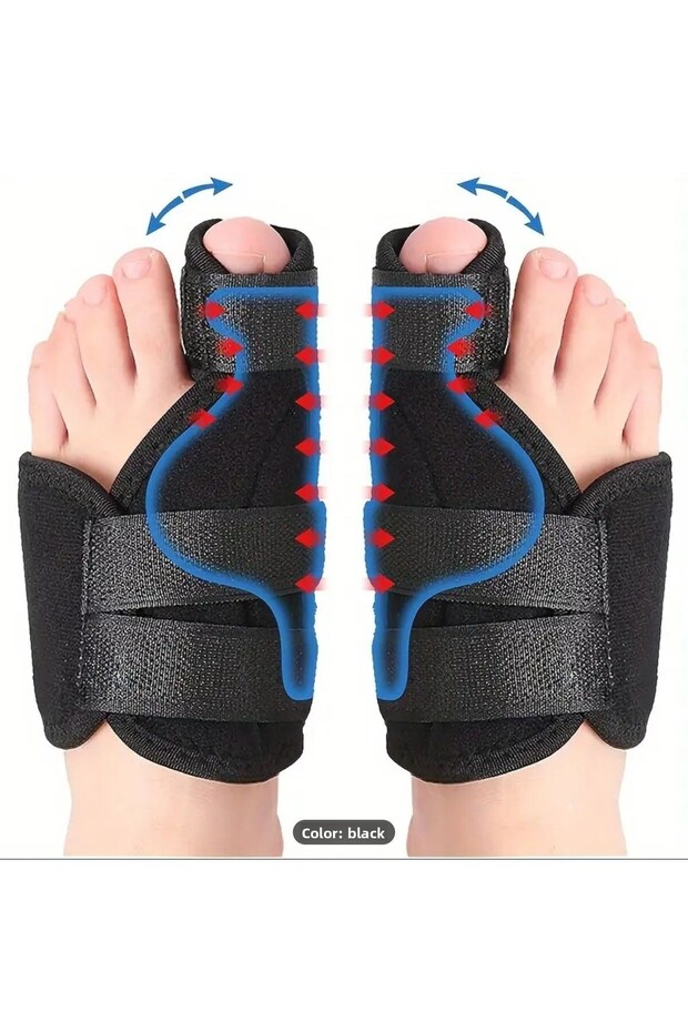 Ganzu 2Pcs/1Pair Toe Separators, Built-In Metal Plate, for Women & Men