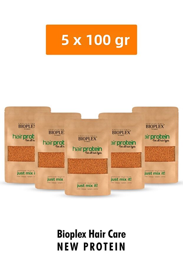 Hair Care Protein - Special Product Against Weakness in Hair Lightening and Dyeing Processes 5x100 Gr - 5 Pack