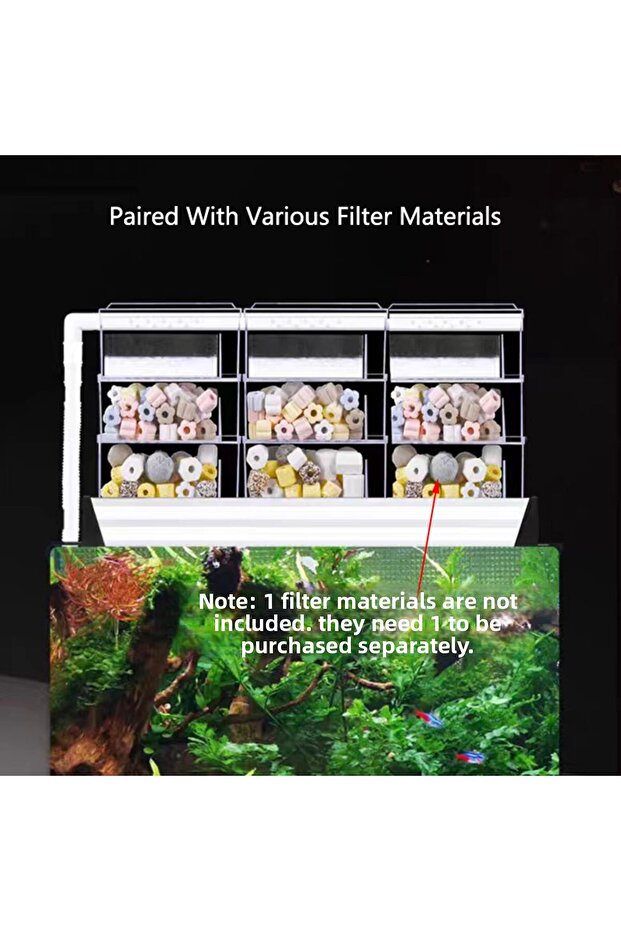 Aquarium External Filter Box for Pump Water Box for Upper Filtration Drip Circulation System Filt... - 7