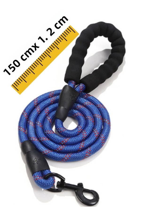 Dog Walking Leash Strap Dark Blue for Dogs up to 40 kg Leash Rope Walking Rope 150 cm