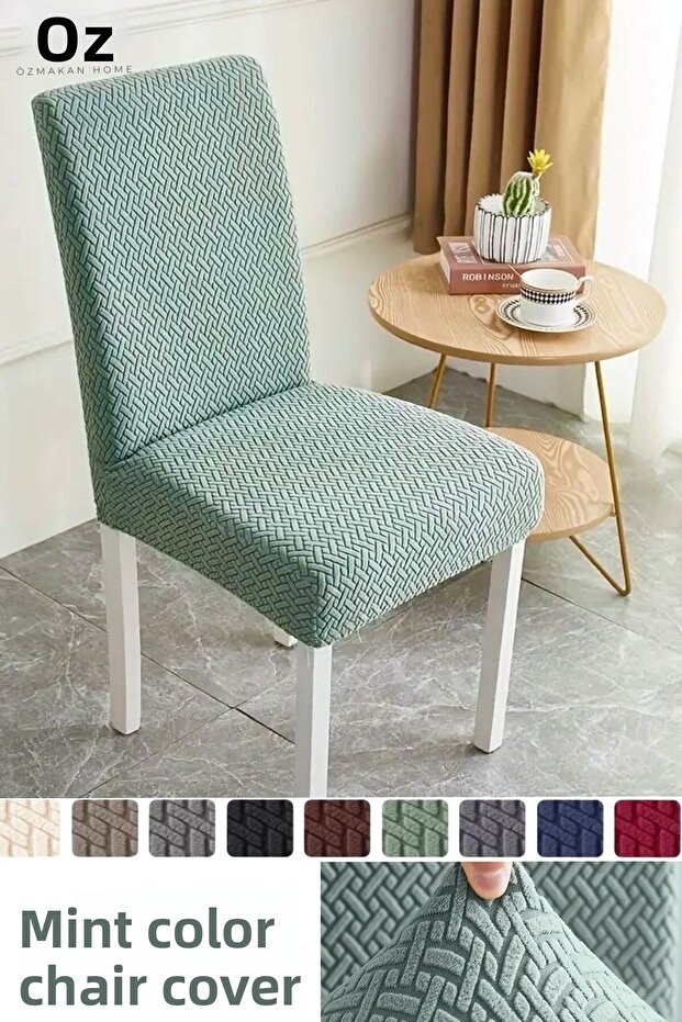 High Quality Chair Cover, Lycra, Washable 1 Piece Mint Color