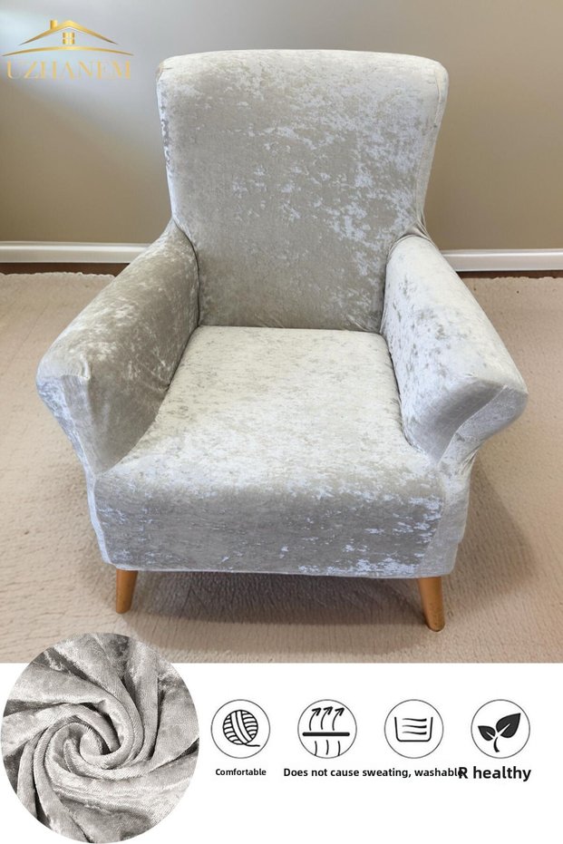 Velvet armchair cover, armchair single seat cover, does not pill.