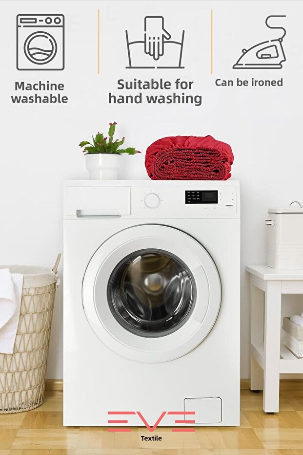 Double Rainforce Fabric Elastic Sheet and Pillow Case Set - 6