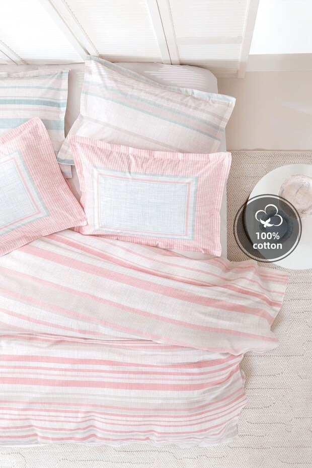 طقم بيكيه مزدوج من Ronit - وردي - 1