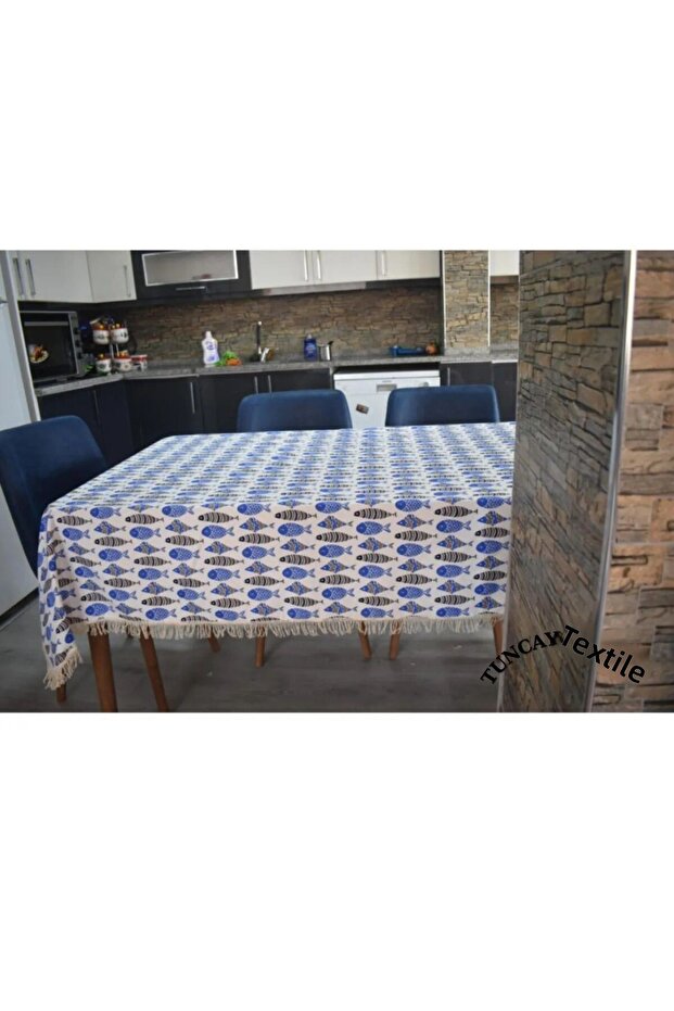 Fish Patterned Tablecloth - 4