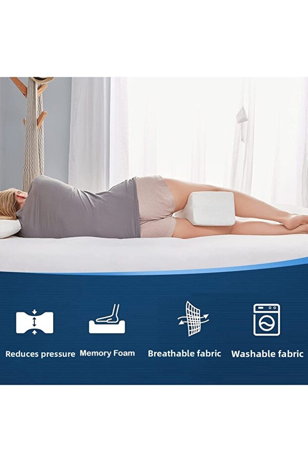 Orthopedic Visco Pillow - Leg Pillow, Supported Sleeping Pillow - 3