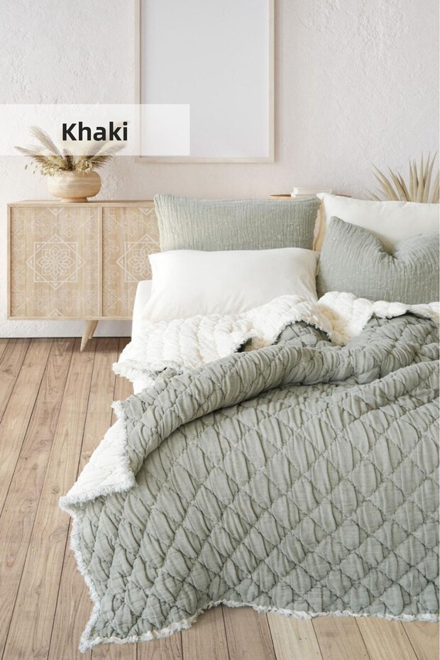Atlas 100% Cotton Double Muslin Beddeck and Quilt Set