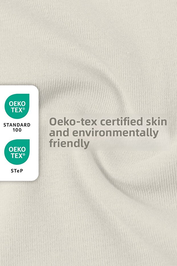 100% Cotton Combed - Elastic Sheet |   Single |   Intermediate Size |   Plus Size - Fitted - Ecru - 5