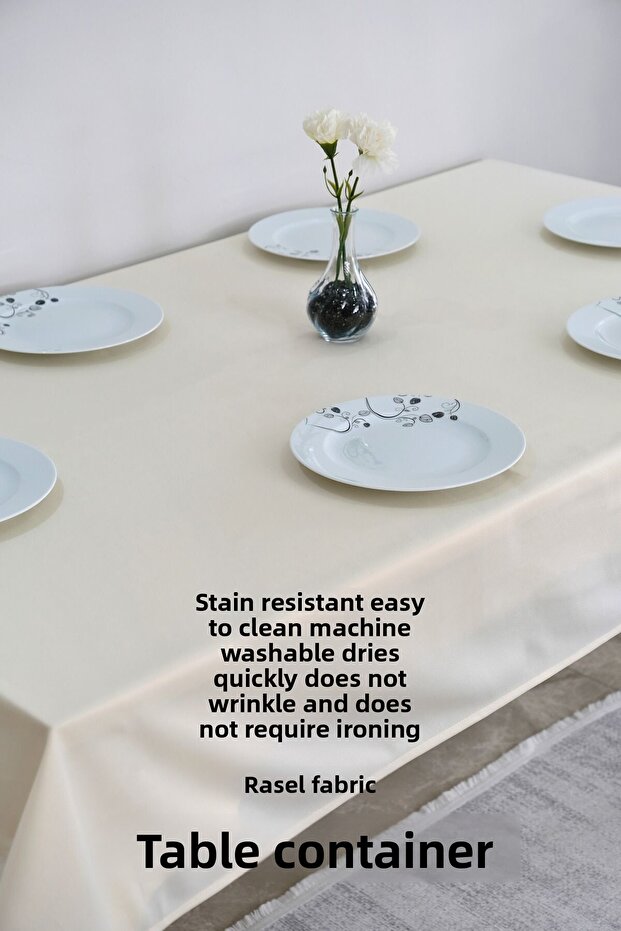 مفرش طاولة ناعم من القماش - 1