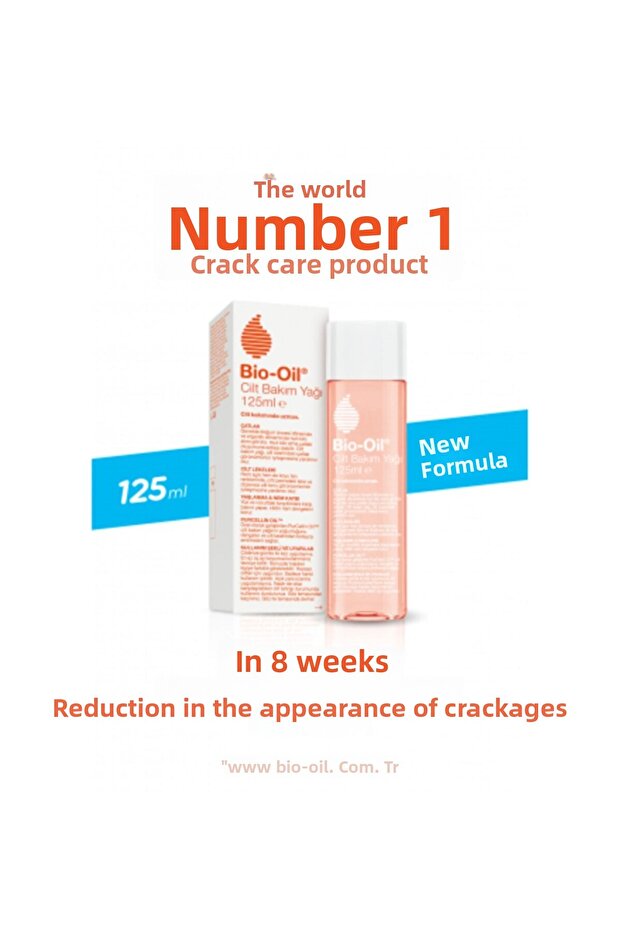Skin Care Oil Reduces the Appearance of Stretch Marks in 8 Weeks 125ml