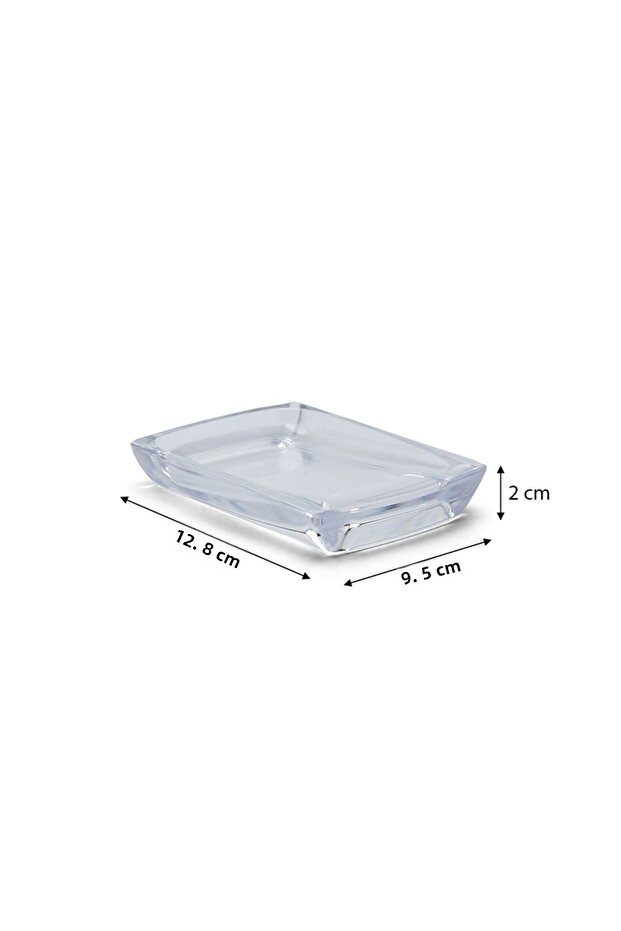 Transparent Soap Dish Biga Solid - 2