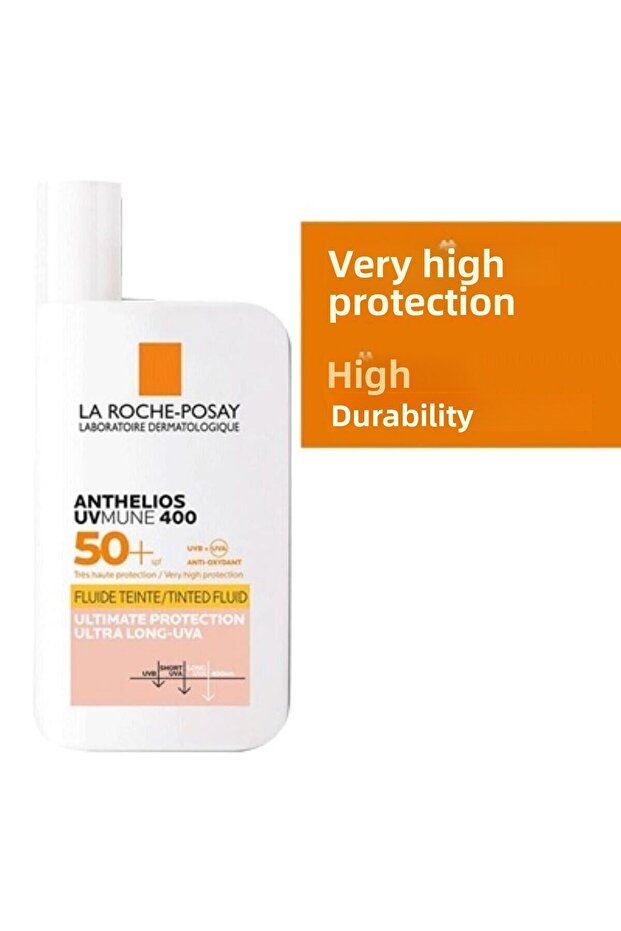 Anthelios SPF50+ UVMUNE 400 - واقي شمسي ملون غير مرئي، 50 مل