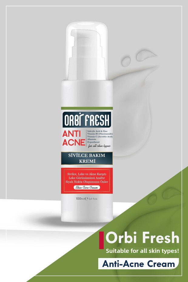 Acne and Blackhead Blemish Compartment - Anti-Pimple and Preventive, Removing Face Cream 100 ml - 5