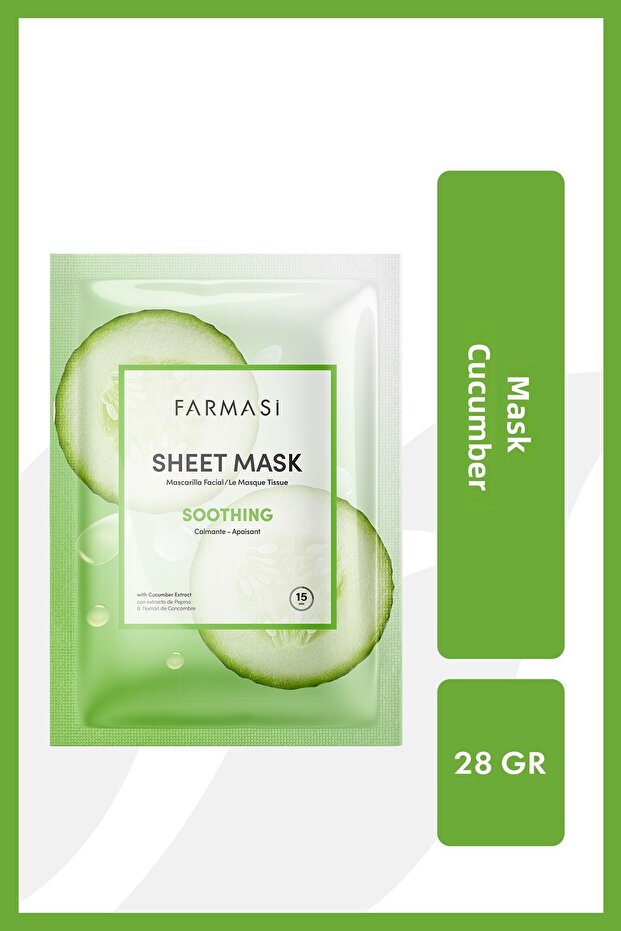 Soothing Cucumber Sheet Mask 28 gr