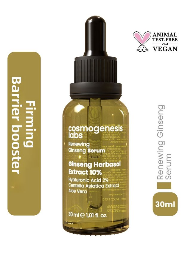 Barrier Strengthening Ginseng Skin Serum 30ml Vegan Firming Renewing Antiaging (10% GINSENG)