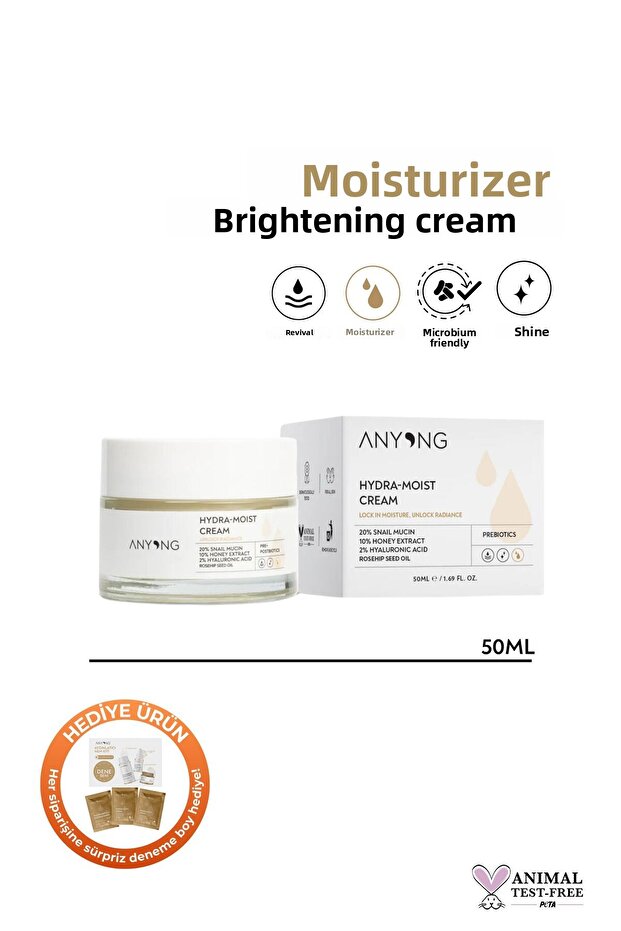50 ml Cream - Snail Extract, Intensive Moisturizing and Nourishing (20% Snail Extract & Hyaluronic Acid) - 1