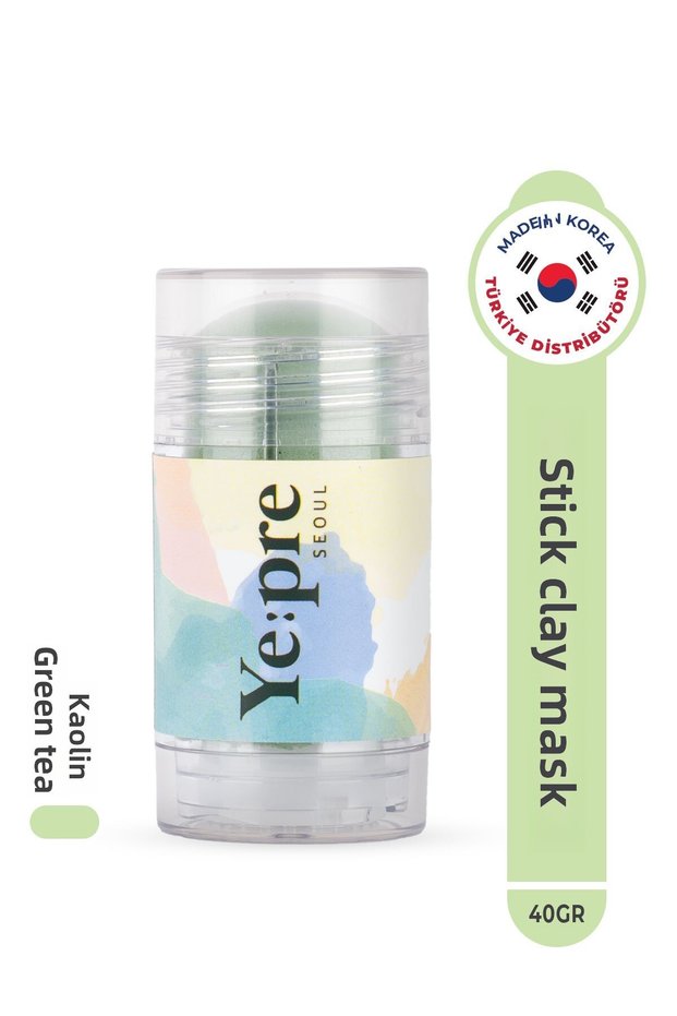 Green Tea Lifting Mud Stick Mask Moisturizing, Pore and Sebum Balancing Clay Mask Korea 40g