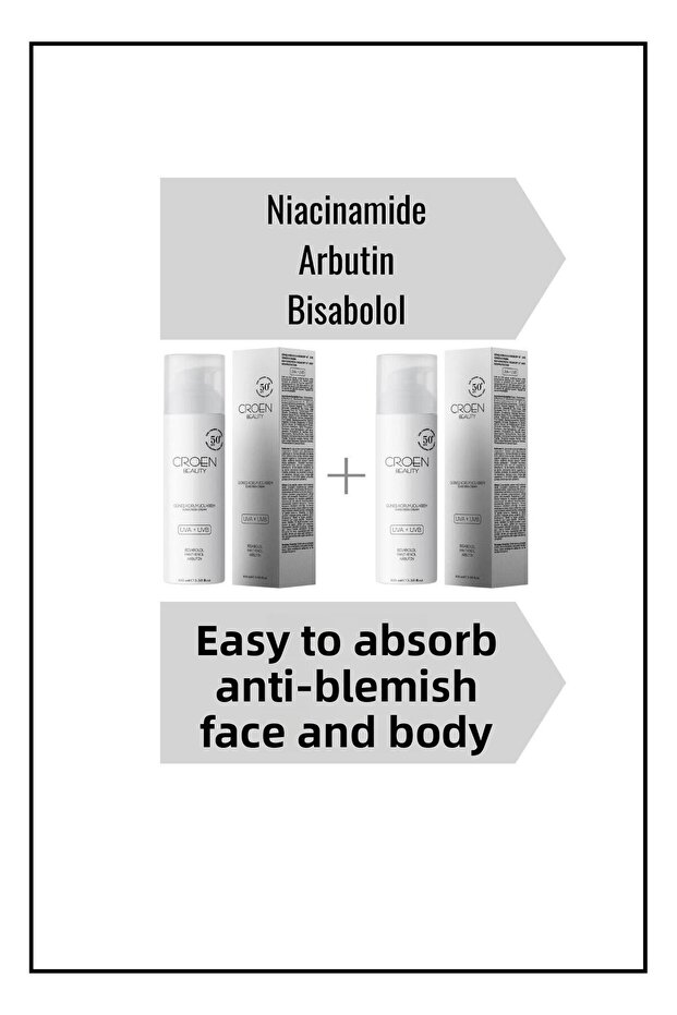 +50 SPF Protective Sun Cream - Face and Body UVA + UVB Very High Protection 2-Pack Deal 100ml