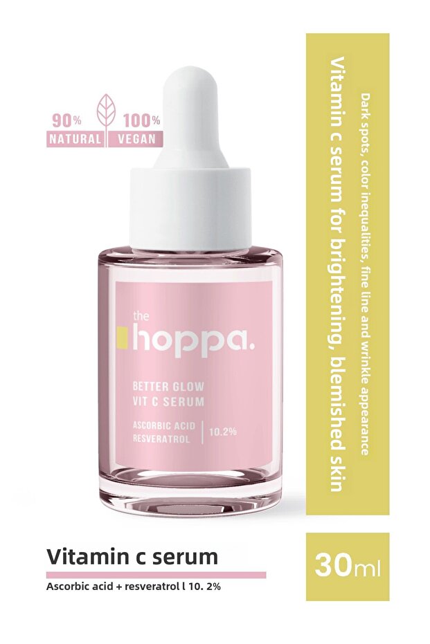 Vitamin C Serum - Brightening and Blemished Skin, Resveratrol + Ascorbic Acid | 10.2% - 30 ML