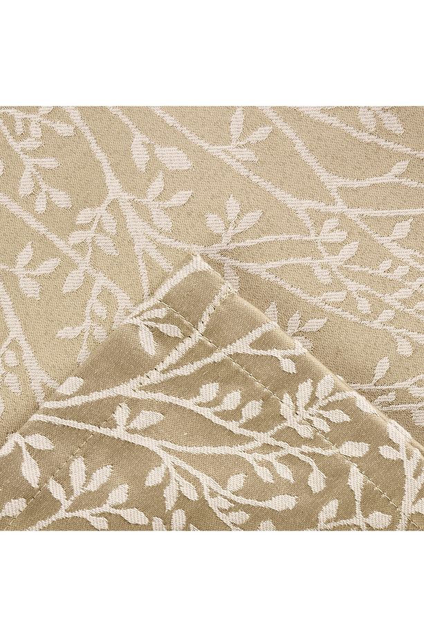 Soft Çiçekli Masa Örtüsü - Bej - 140x140 cm - 5