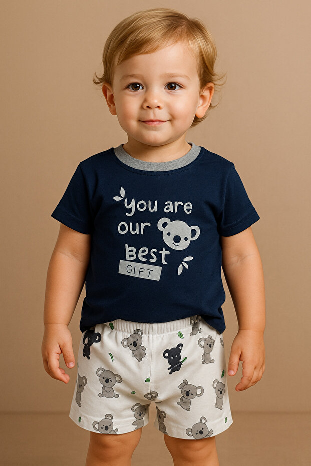 Baby Boy Children's 100% Cotton Shorts Set (1-4 Years)