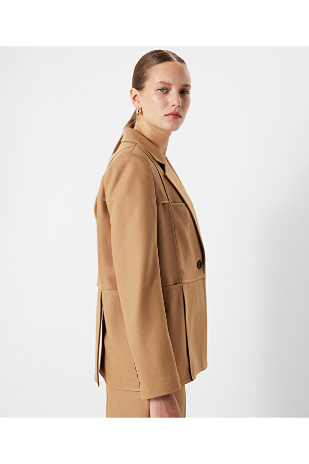 Patchwork efektli blazer - 2