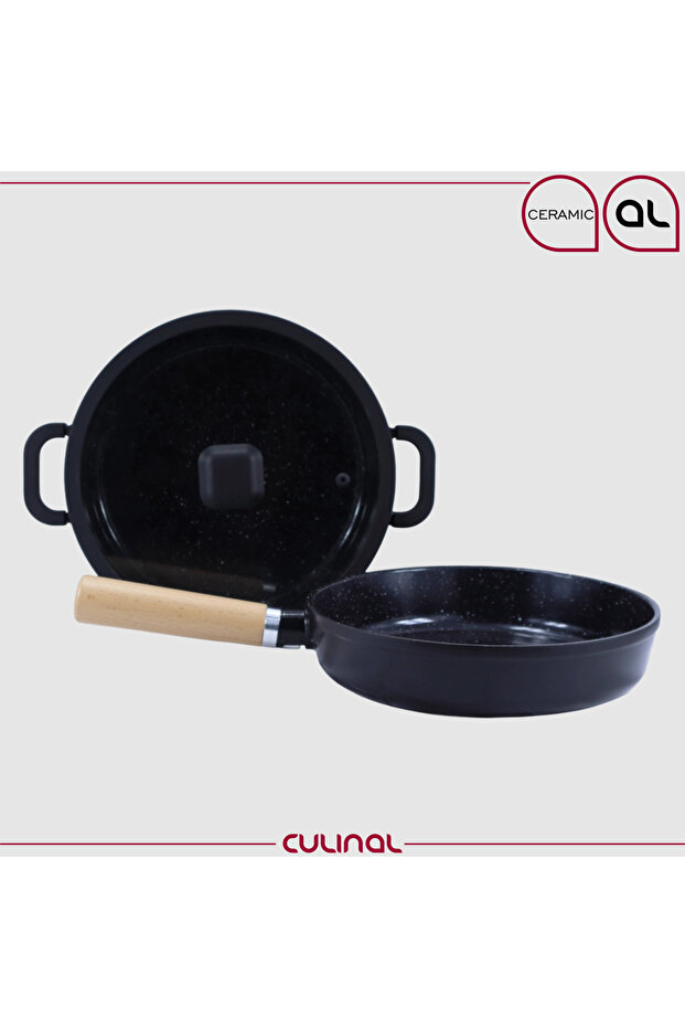 24 cm Casting Set (Skillet & Pot) Ceramic Coating - 1
