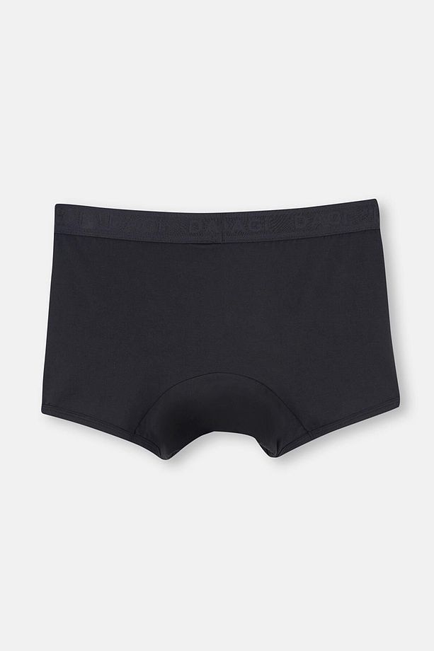 Siyah Basic Micro Modal Boxer - 2