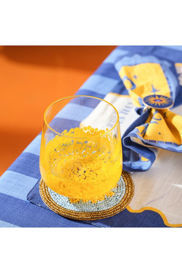 Henan Cam Su Bardağı 430 Ml Sarı - 2