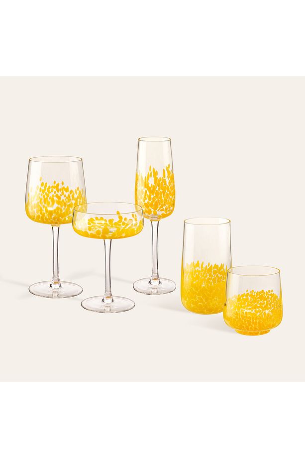 Henan Cam Su Bardağı 430 Ml Sarı - 5