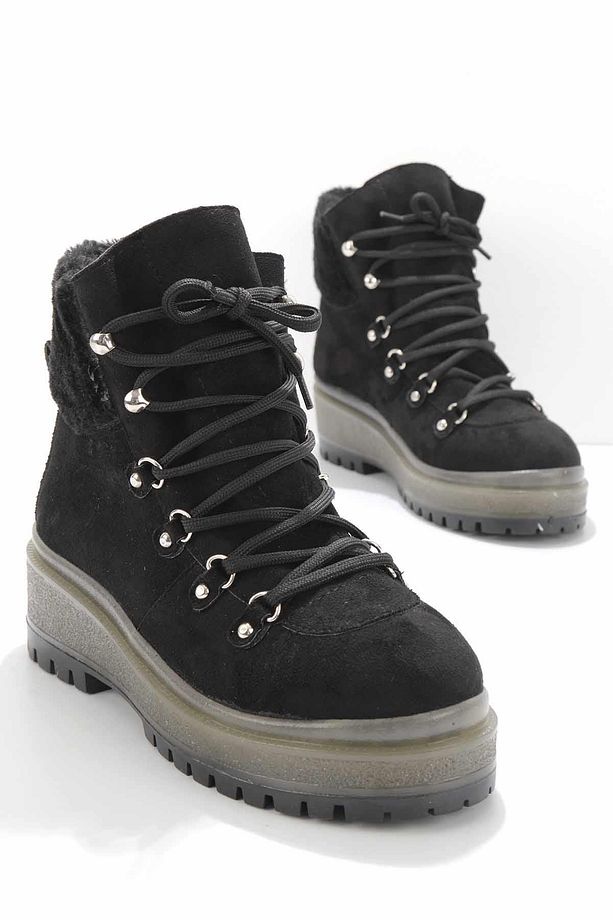 Siyah Kadın Bot & Bootie K02669074102 - 1