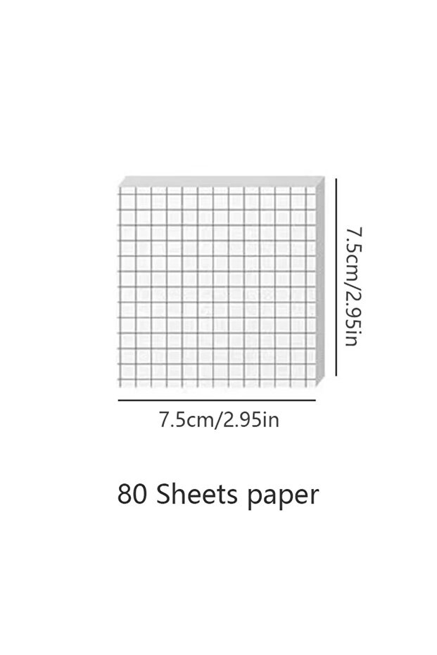 White square Basic Sticky Notes Stationery Notepad Post bookmark Sticky notes it kawaii Stickers in - 1