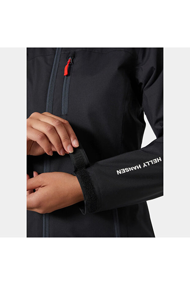 Crew Midlayer Kadın Siyah Dik Yaka Mont - 2