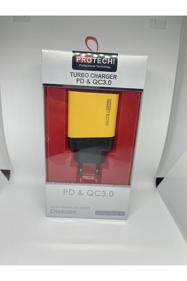 Ultra Hızlı Şarj Adaptörü Qc 3.0 Sarı Renk Samsung Iphone Redmi Xaiomi Uyumlu - 4