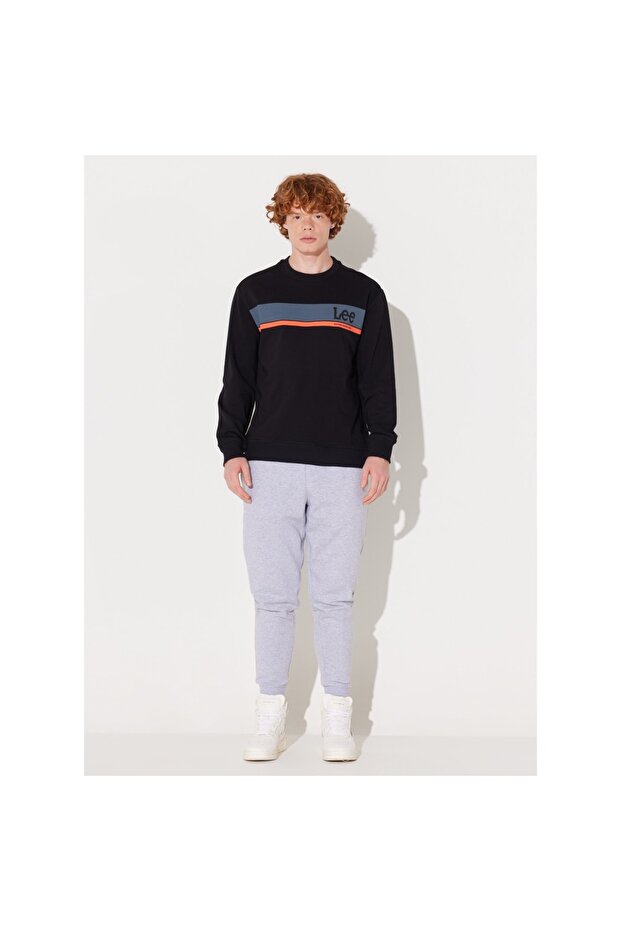 Erkek Siyah Sweatshirt - 4