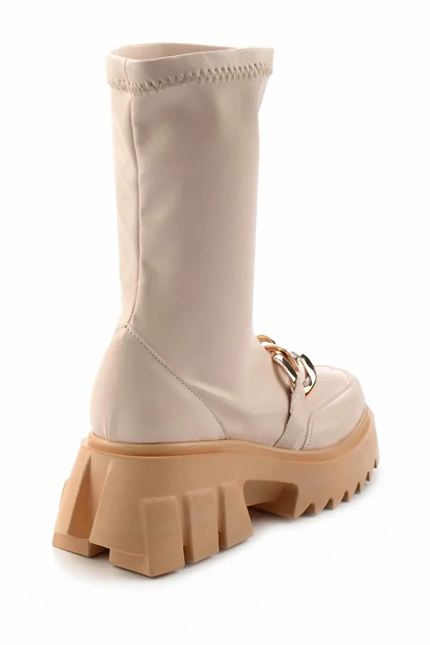 Bej Kadın Bot & Bootie K02828114609 - 4