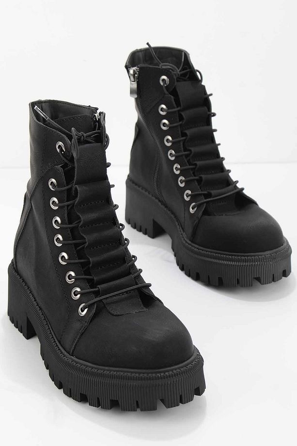 Siyah Kadın Bot & Bootie K02586201301 - 1