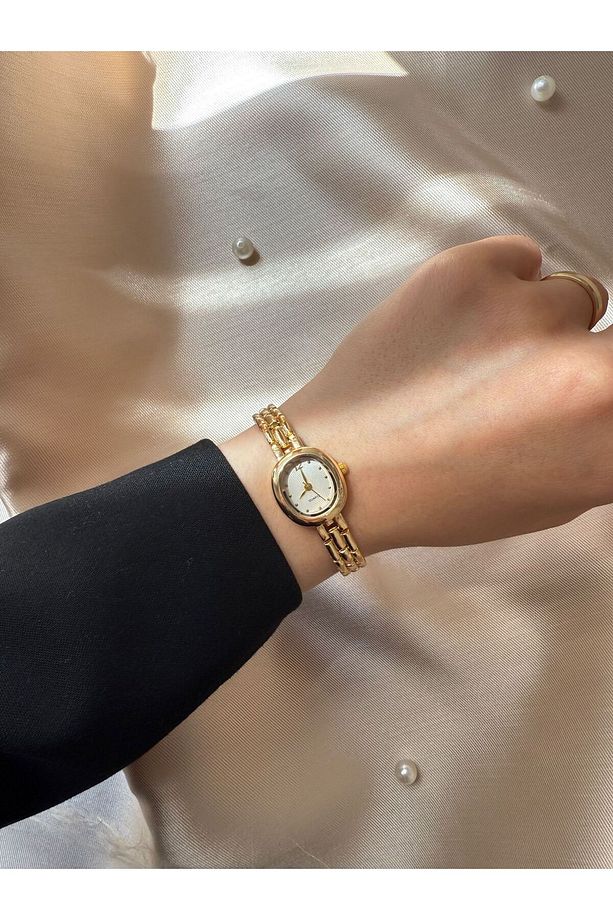 Retro Minimal Hasır Kordon Vintage Kadın Kol Saati Boncuk Model(GÖRSELDEKİ ÜRÜN GÖNDERİLECEKTİR) - 6