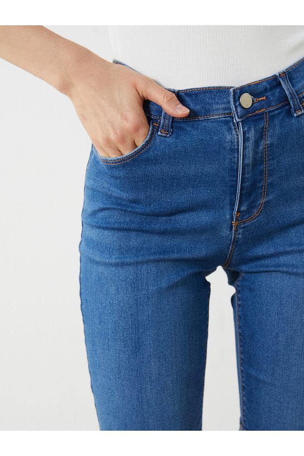 Dar Fit Kadın Jean Şort - 3