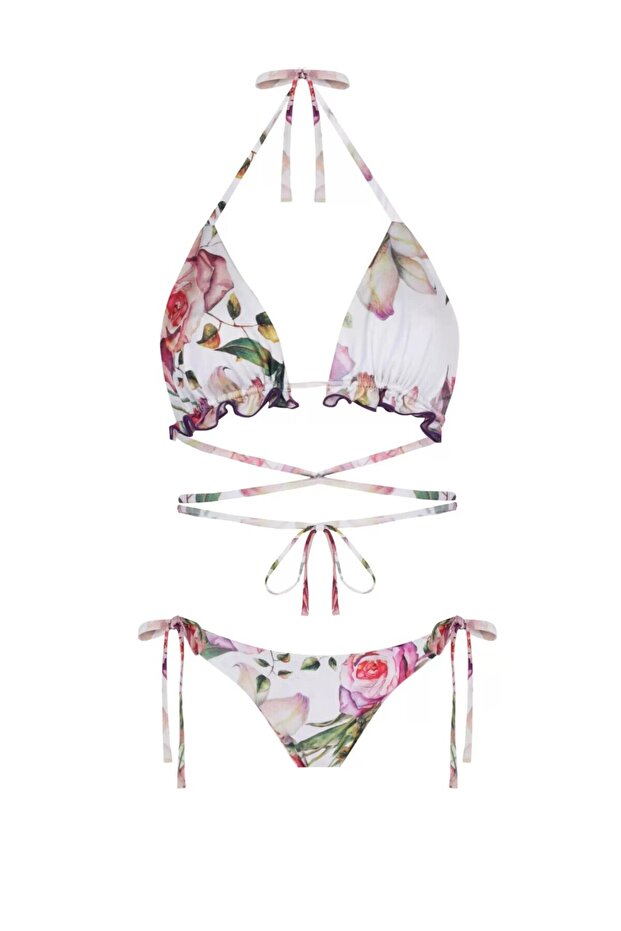 Triangle Bianca Bikini Set - 1