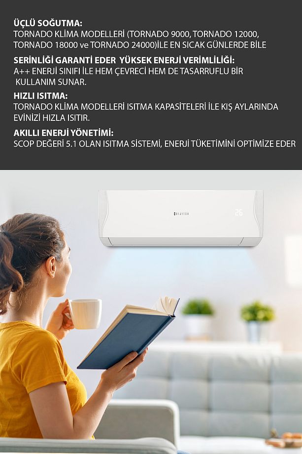 Tornado 12000 Btu Klima - 2