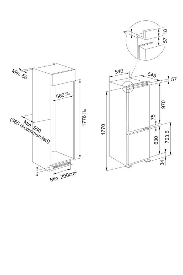 Fcb 320 Tnf Ne E Ankastre Buzdolabı - 3