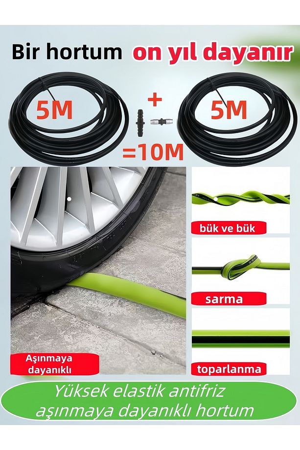 15 Adet Pil Su Torbası Oto Araba Klima Halı Şarj Yüksek Basınçlı Yikama Makinesi Çiçekleri Sula - 4