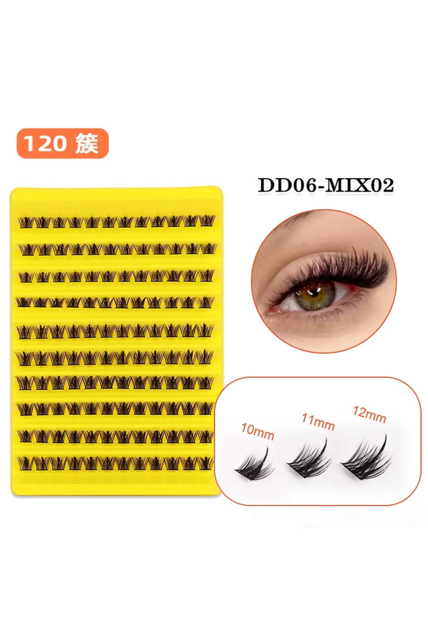 MIX HY-2 MIAOJIE Eyelashes Extension Cluster Lashes Individual Full Volume Lashes Natural Look 8-16M